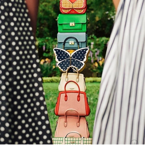 Kate Spade Wing it polka dot butterfly satchel - Picture 9 of 11